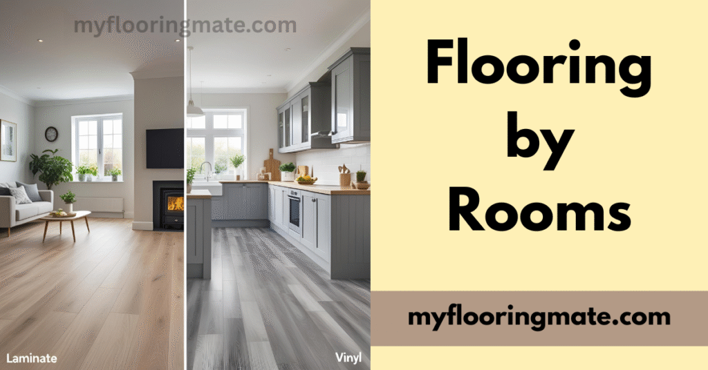 Vinyl flooring by room