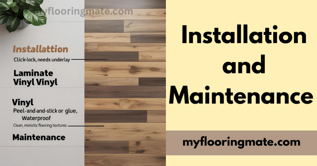 installation and maintenance vinyl flooring