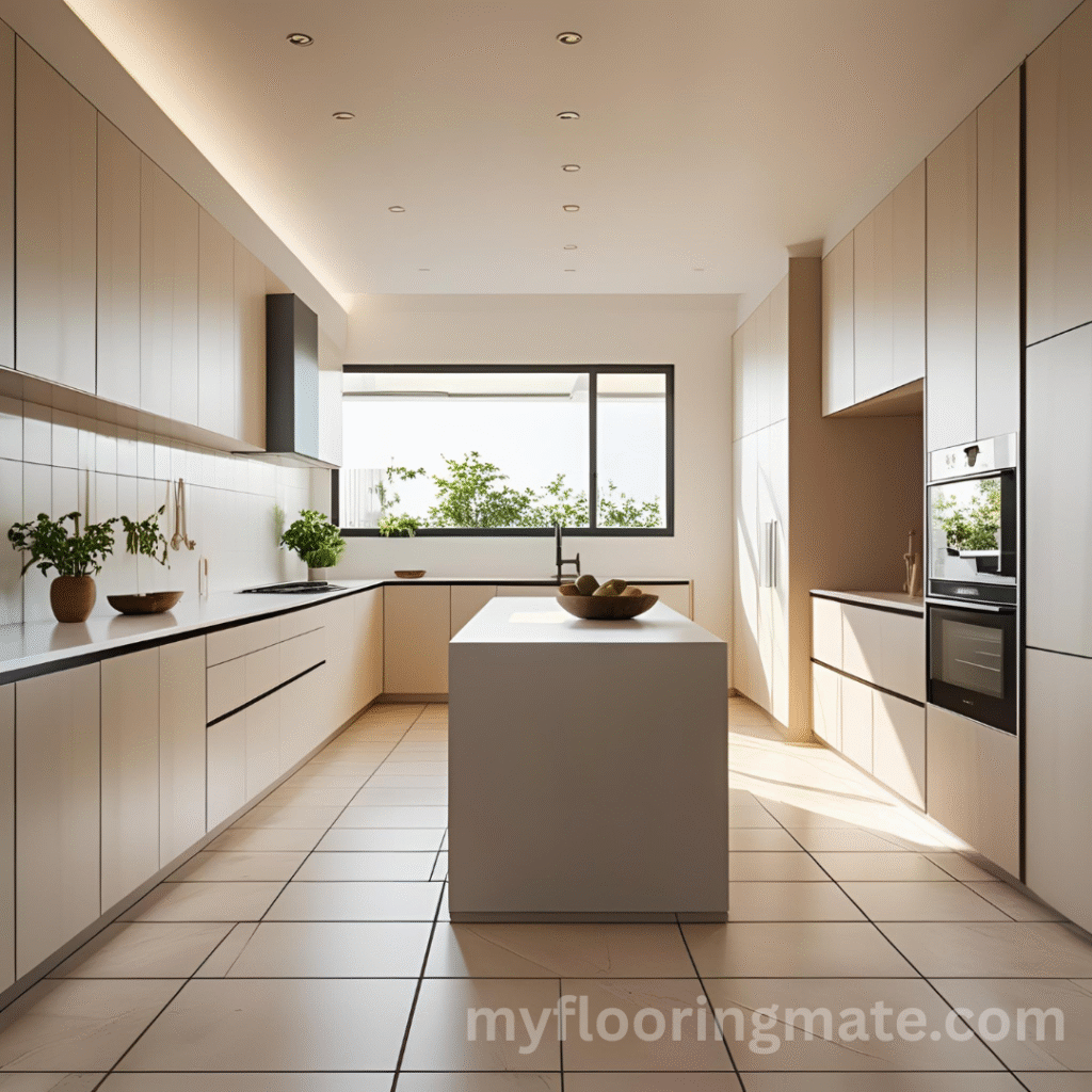 porcelain tile flooring